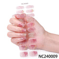 Baking lamp hardening uv second generation gel manicure stickers waterproof hot stamping korean cross-border semi-cured nail stickers personalized