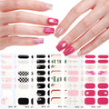 Zhengxiang factory customized gel nail art stickers ins cross-border uv second generation semi-baked semi-cured nail stickers amazon