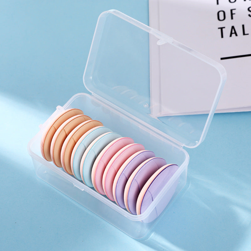 Mini finger air cushion puff - foundation & concealer applicator - wet & dry use - portable detailing - thumb tip small puff - mini slipper