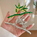 Bamboo accessible luxury hair clip classy metal gripper large back of the head hair gripper hair volume multi-hair headdress shark clip