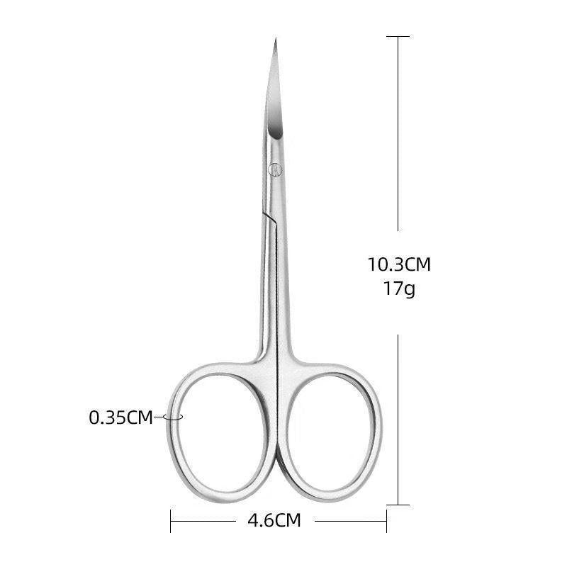 stainless steel russian-style front dead skin scissors for home manicure knife to remove hangnails sharp scissors beauty eyebrow scissors tools
