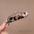 Leopard print banana clip vertical clip ponytail clip hairpin female twist clip headwear 2025new arrival clip hair volume hair card