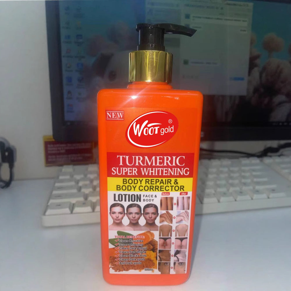 turmeric body lotion body lotion brightening, nourishing, firming and moisturizing lotion 500ml