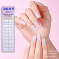 Uv gel nail art stickers - hardening lamp required - european & american aurora style - cross-border semi-cured nail stickers - custom options available