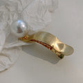 Casual design large pearl hairpin for women, back of head hairpin, classy shark clip, headwear, new arrivalsummer gripper