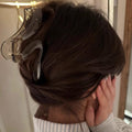Geometric shape large shark clip grab clip back of head hair grab simple hair clip women's hair volume new arrival headwear