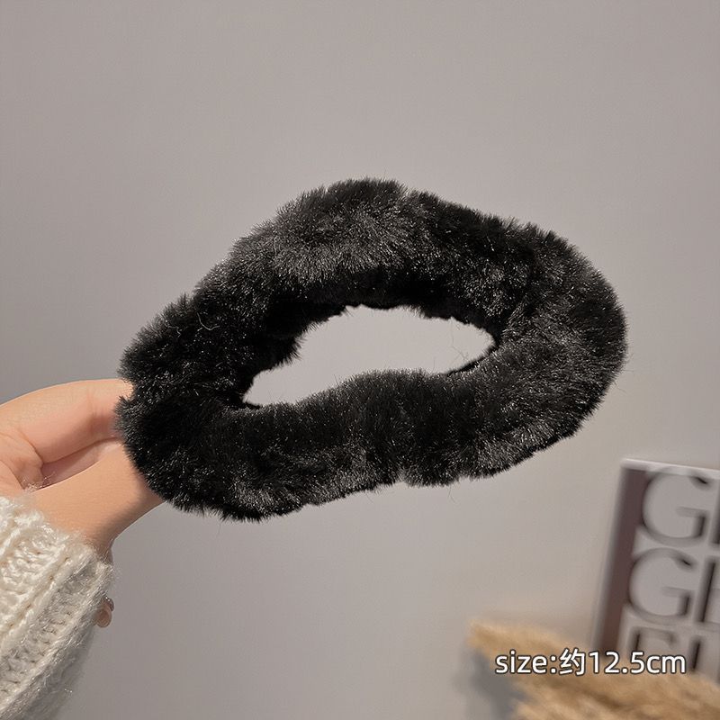Cloud stuffed hair clip for women, back of head, hair clip, fall and winter coffee color, large shark clip, headwear, elegant hairpin