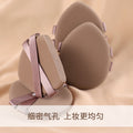 Thickenedsoft double ribbon air cushion puff dry and wet dual-use makeup application and easy to eat powder double bandage makeup puff