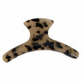 Korean elegant hair clip shark clip acetic acid tortoiseshell leopard print clip large curved simple back of head hair clip wholesale