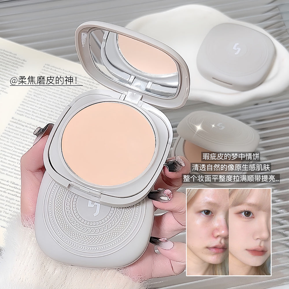 Jonbos silky soft matte powder foundation - long-lasting, oil-control, skin-smoothing, concealing, non-caking, waterproof, wet & dry dual-use foundation