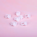 White ring cups, 100 pieces - auxiliary beauty supplies for eyelash extensions, eyelash implantation, beauty salons, glue dipping, and eyelash accessories tools