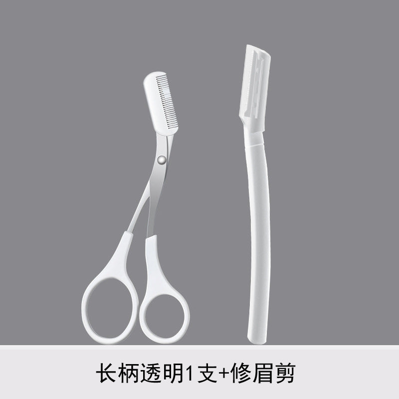 New product: micro-safe eyebrow razor - straight handle, transparent brow shaper. perfect for beginners and makeup artists. anti-scratch eyebrow blade