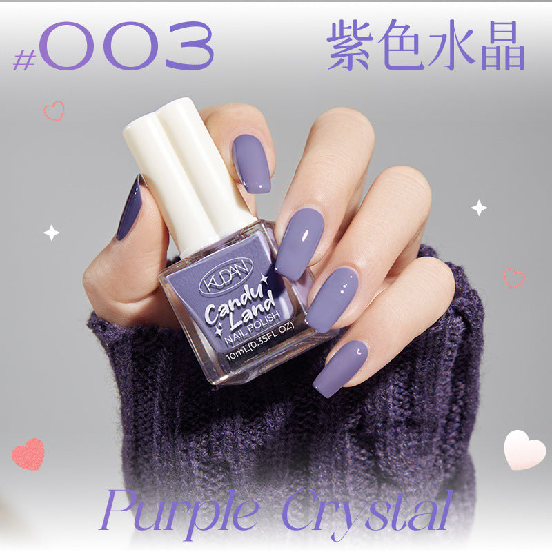 Kudan nail polish no bake quick drying peelable light fragrance 10ml water-based nail polish new cross-border best selling 36 colors