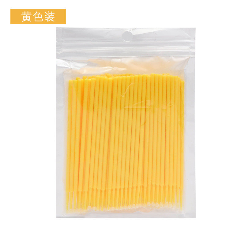 Cleaning swabs for eyelash extensions - quick removal, cleansing eye lashes, fine cotton lash makeup remover tool (specialized)