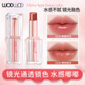Wodwod crystal jelly mirror lipstick - long-lasting, hydrating, and glossy for a natural, flawless look - perfect for everyday wear and brightening your complexion