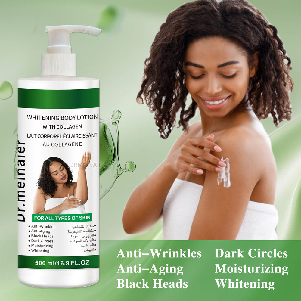 collagen body lotion 500ml - all english anti-wrinkle, hydrating, and moisturizing skin care cream - wholesale