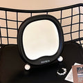 Girly makeup mirror - minimalist desktop mirror for beauty touch-ups, princess mirror, student dorm tabletop freestanding vanity mirror