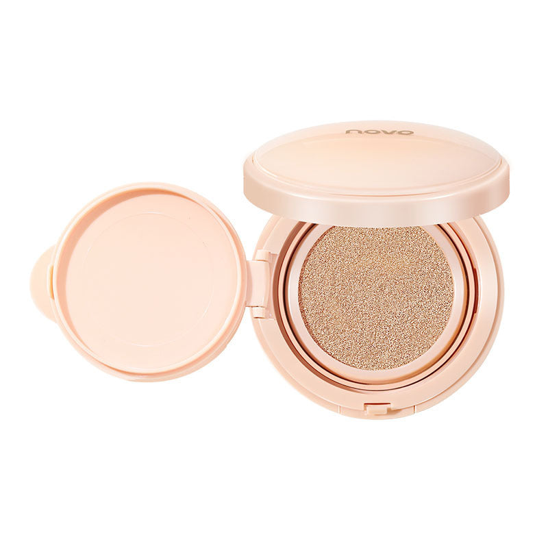 Novo velvet mist long-lasting cushion foundation - concealer, oil control, hydrating, waterproof, smudge-proof, bb cream for students
