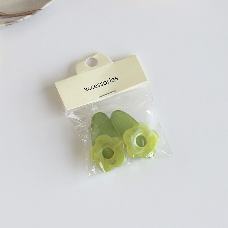 Ice cream color hairpin macaron flower broken hair sweet bangs side clip duckbill clip hairpin hair accessories hairpin