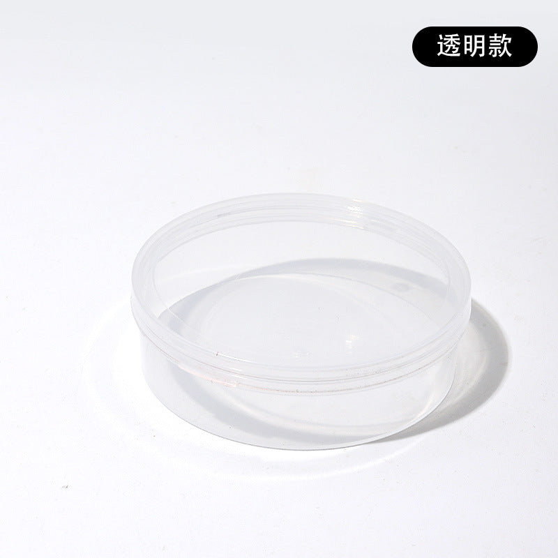 100 points powder puff box marshmallow air cushion puff storage box dust-proof portable large round transparent empty box