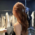 Metal liquid butterfly hair clip for women half-hair grabber, back of head grabber, small shark clip hair grabber, headwear