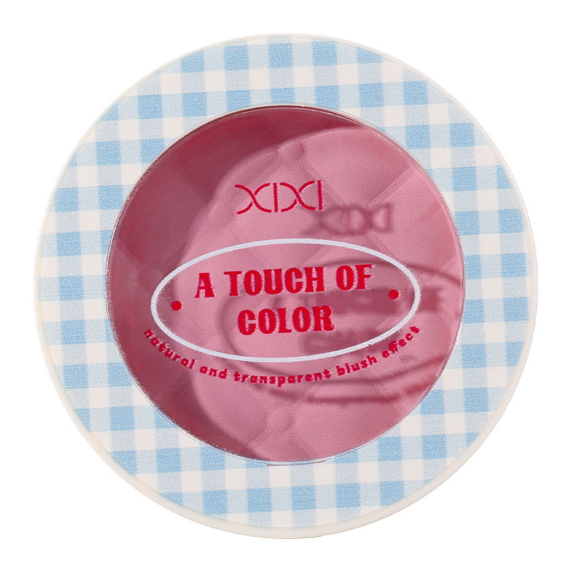 Makeup xixi plaid cloud atmosphere blush shrink and expand color vitality girl pure desire nude pink rouge