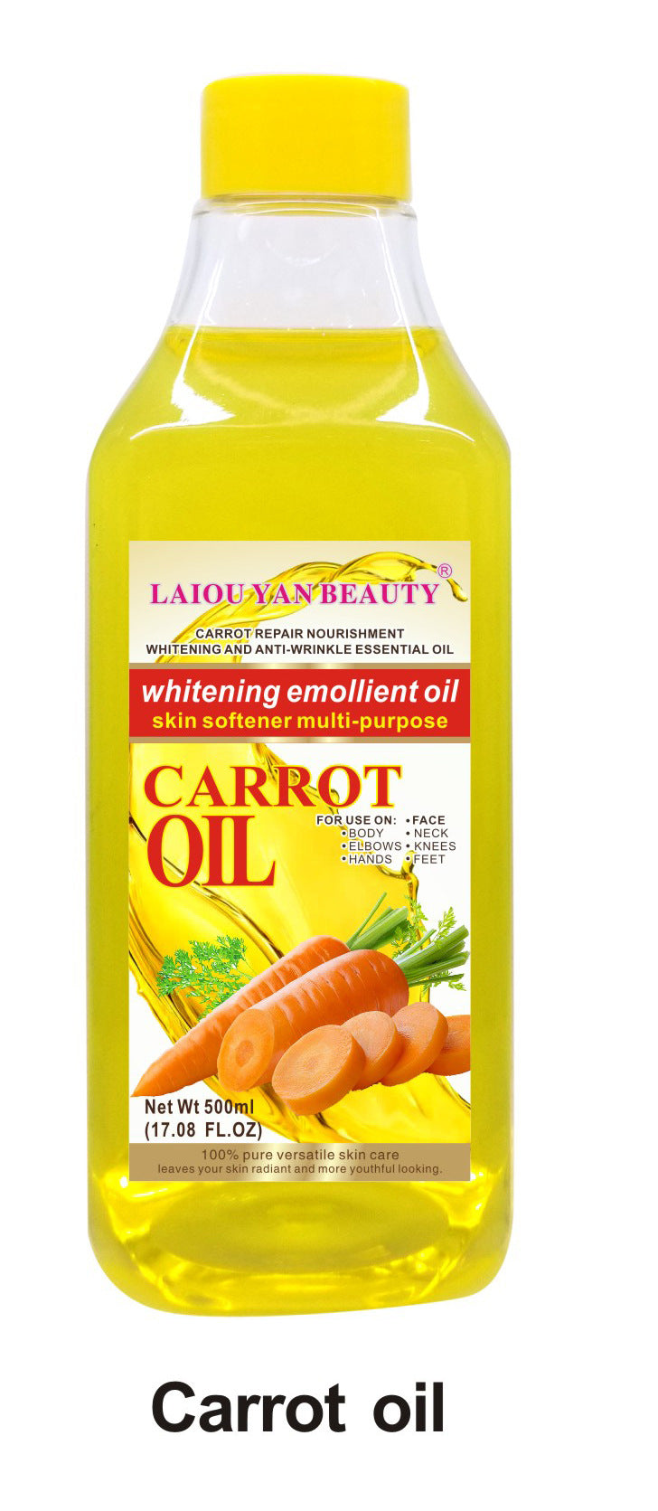 brightening & hydrating rosehip oil 500ml, aloe vera massage oil for hair, face & body, grape seed essential oil