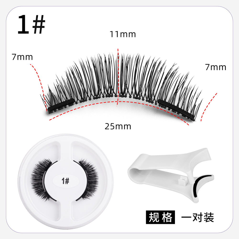 magnetic false eyelashes european and american magnetic eyelash set magneticeyelash qingdao factory smoky makeup