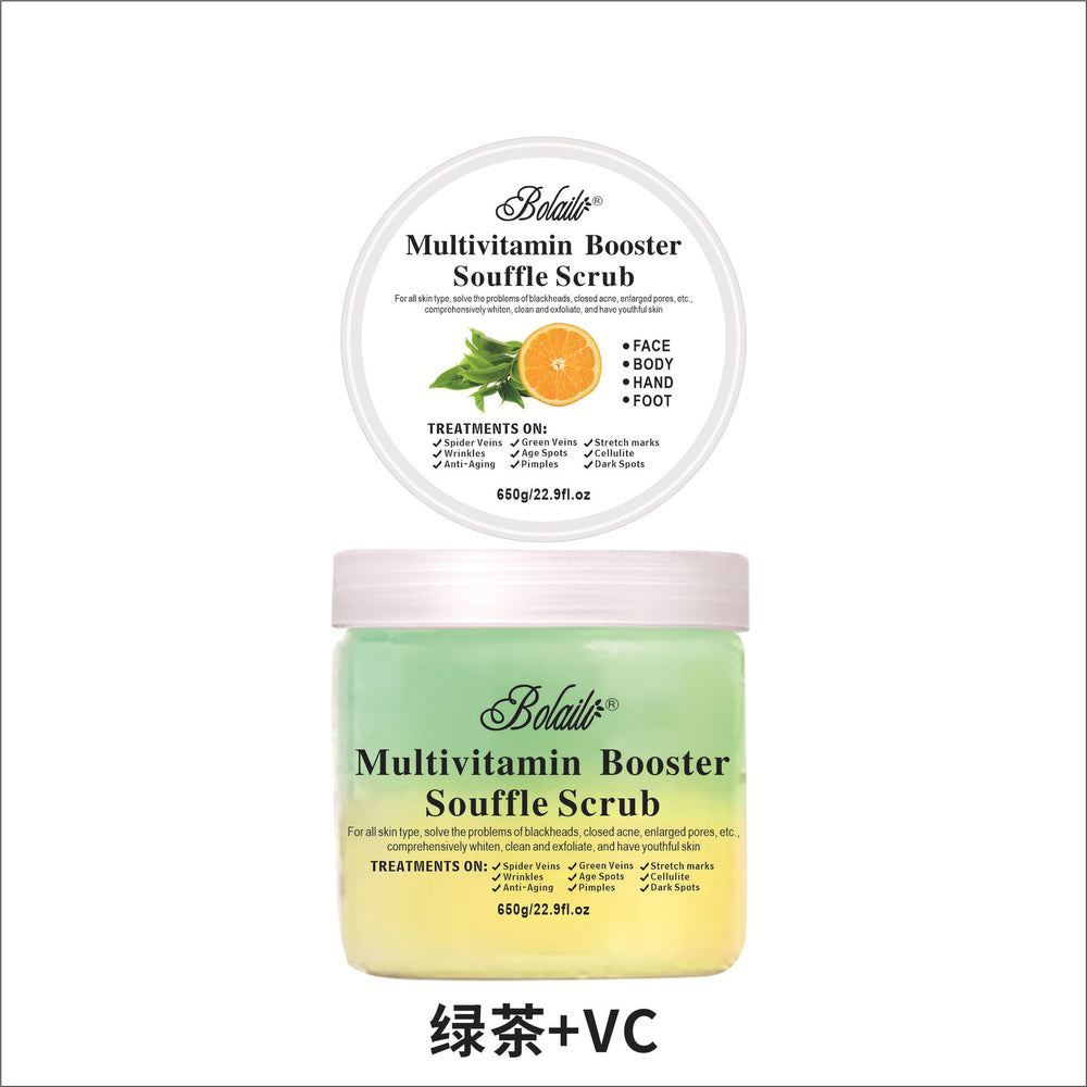 two-color flower fruit tea ice cream scrub sea salt scrub body scrub salt bath salt wet salt 650g wholesale