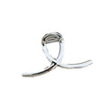 Korean dongdaemun silver acrylic shark clip hairpin women's back of head hairpin large clip headgear clip