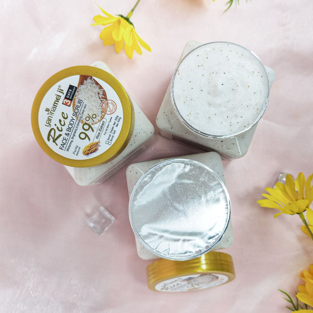 rice bath salt fruit scented bath salt full body bath exfoliating chicken skin scrub salt deep cleansing wet salt