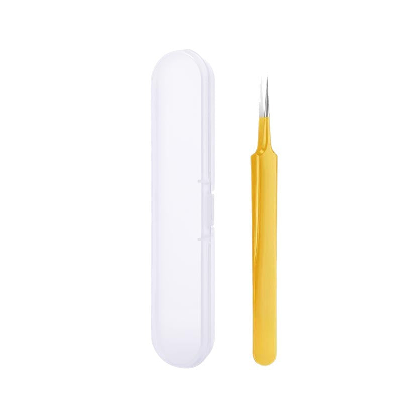 New stainless steel precision tip yellow dolphin clip to remove acne, blackheads, and closed mouth tools to pick and squeeze acne in stock
