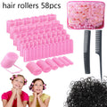 Bangs curling iron sponge curling barrel no hair damage magic curl 61 piece suit hair styling curling tool micro curl