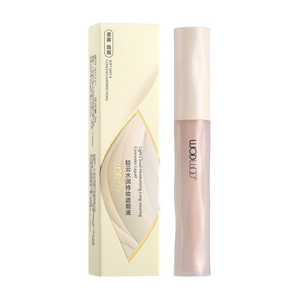 Wodwod light cloud hydrating long-lasting concealer - covers acne scars, dark spots, and dark circles. waterproof and sweat-resistant