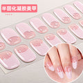 Zhengxiang custom gel nail stickers - waterproof french smudge, sparkle, uv semi-cured nail art stickers, cartoon designs
