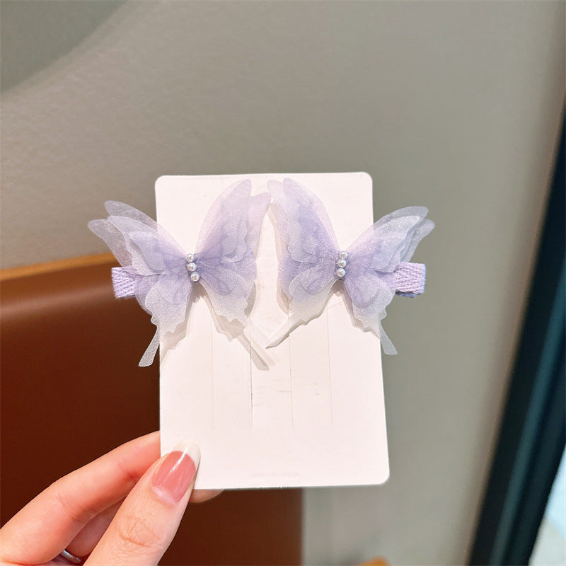 New butterfly hair clips - cute hair accessories for girls and babies - hairpins for little girls - bangs and side hair clips
