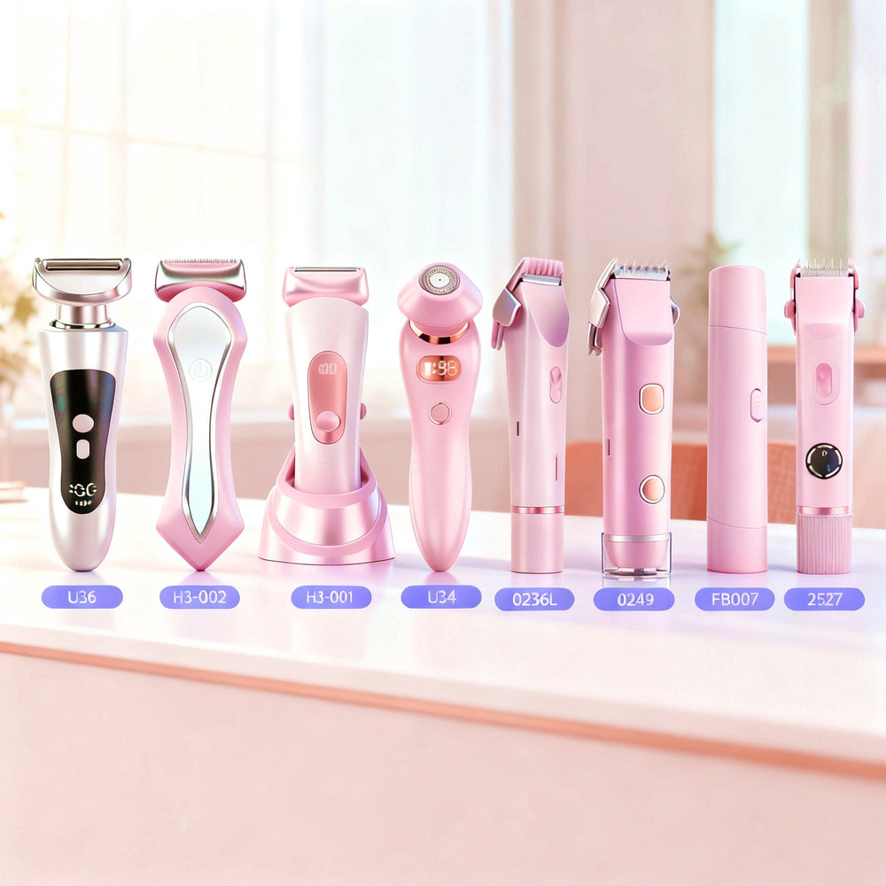 new women's electric double-headed epilator for intimate, underarm, and leg hair removal - body hair shaver