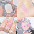 Xixi glass fantasy tower highlight disc mashed potato highlight powder explosive fine shiny chameleon gradient eyeshadow palette