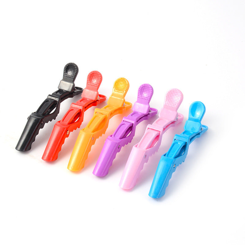Alligator clip hair clip can be printed logo hair clip hairdressing shop hairdressing tool partition fixed slot clip cross-border