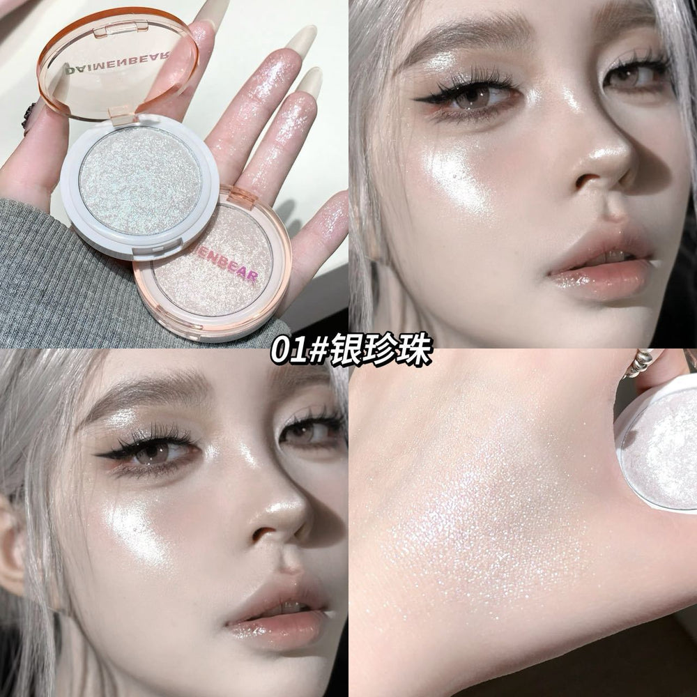 Makeup daimenbear clear and sparkling highlighter powder mochi mashed potatoes pearlescent diamond sparkling stereo brightening