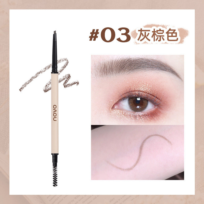 Novo finely drawn ultra-fine mist eyebrow pencil, ultra-fine head, small triangle, clear roots, wild eyebrows, waterproof, sweat-proof and non-smudge