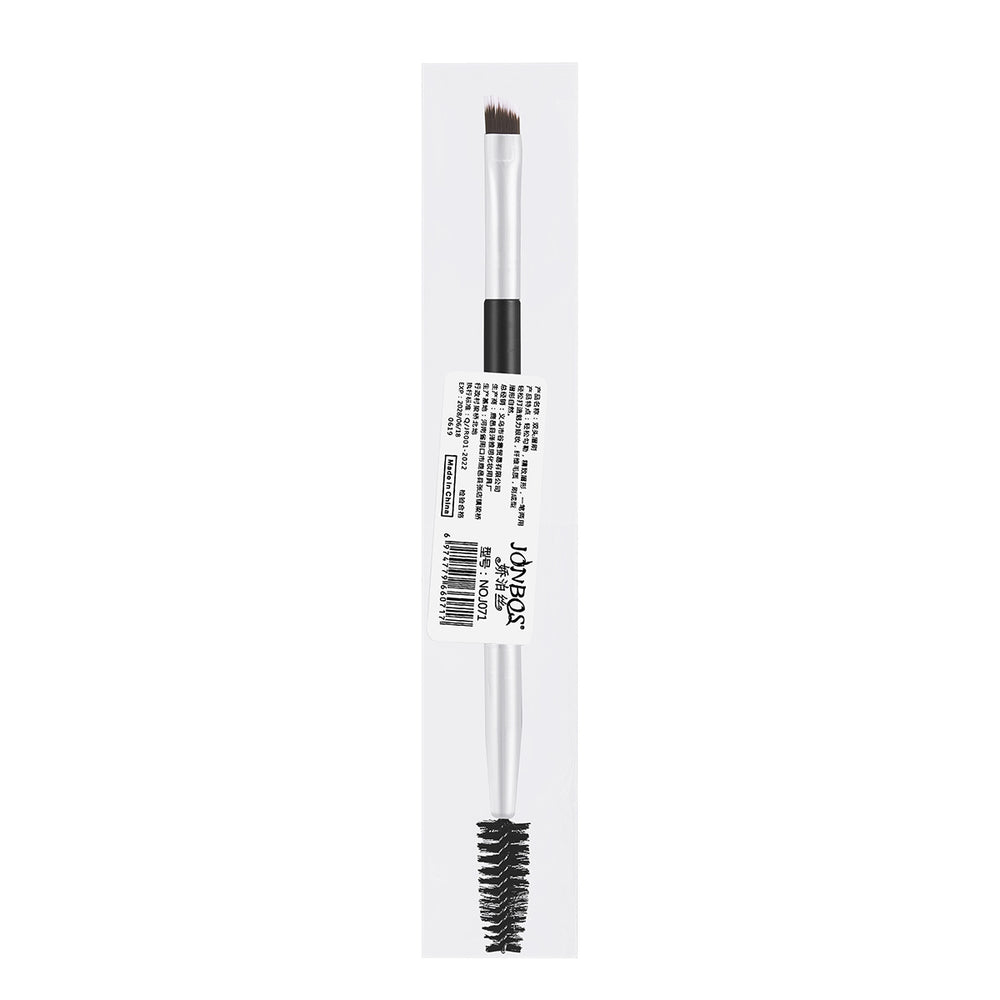 Jonbos double-ended brow brush - 2-in-1 brow shaper & eyelash brush - makeup brush tool