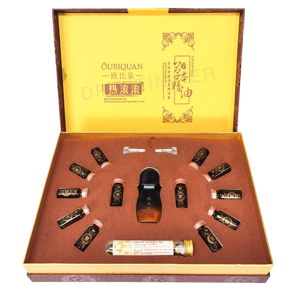 hot rolling herbal care essential oil set beauty salon full body massage gentle care soothing skin care essential oil set