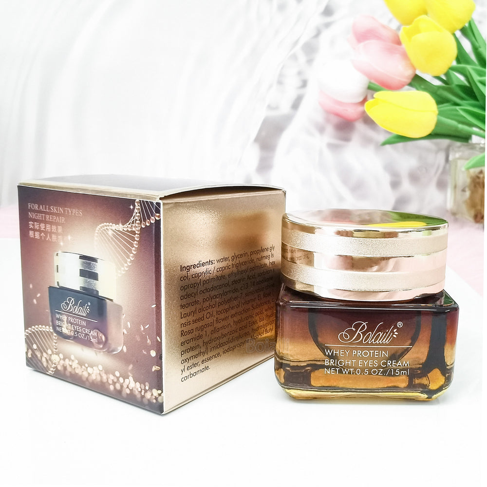 belaird luxurious repair bright eyes eye cream repair moisturizing and smoothing eye lines and circles small brown bottle eye cream