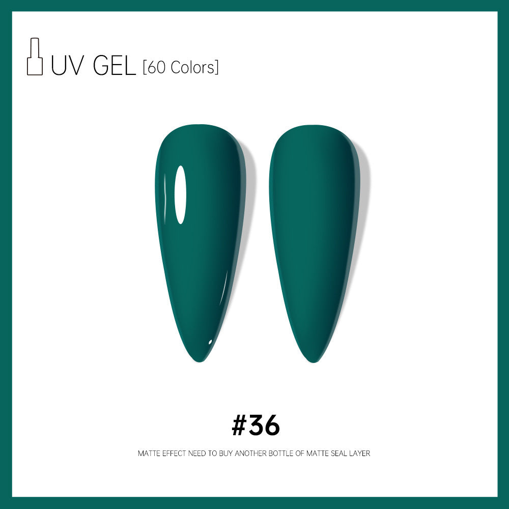 Risyal cross-border exclusive: 60 colors of 15ml gel nail polish - includes basic gel, cat eye gel, and more