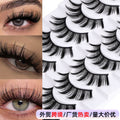 Full strip false eyelashes - natural, realistic, cosplay, barbie, manga, puffy eyelid, devil eyes, can create double eyelids
