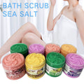 exclusive exfoliating bath bubble wet salt to remove chicken skin, rejuvenate skin, rub mud, dead skin, moisturize and moisturize sea salt