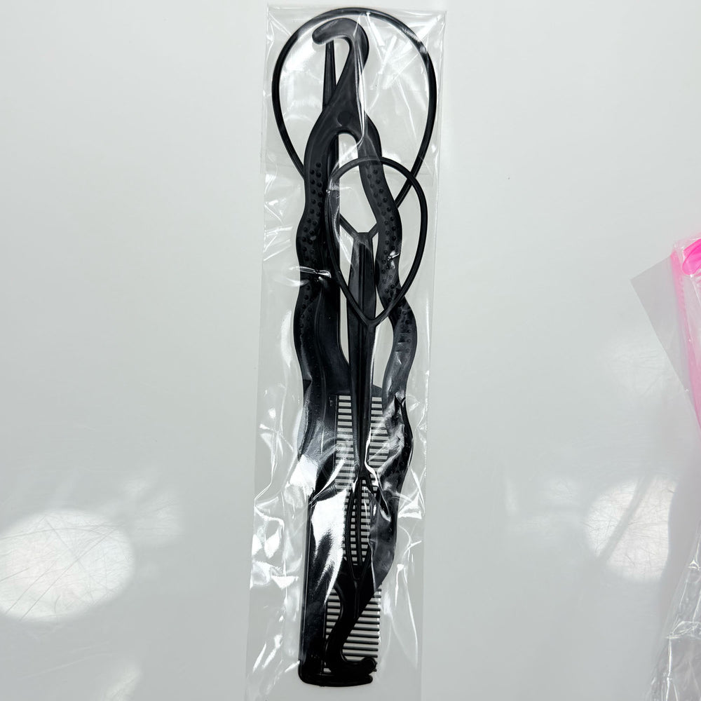 Korean style fashion hair styling tools four-piece set: hair pulling pins, hair twisting tools, and hair accessories - hot seller for $2 stores