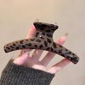 Classy large leopard print gripper casualretro hair card popular back of the head hair volume elegant shark clip
