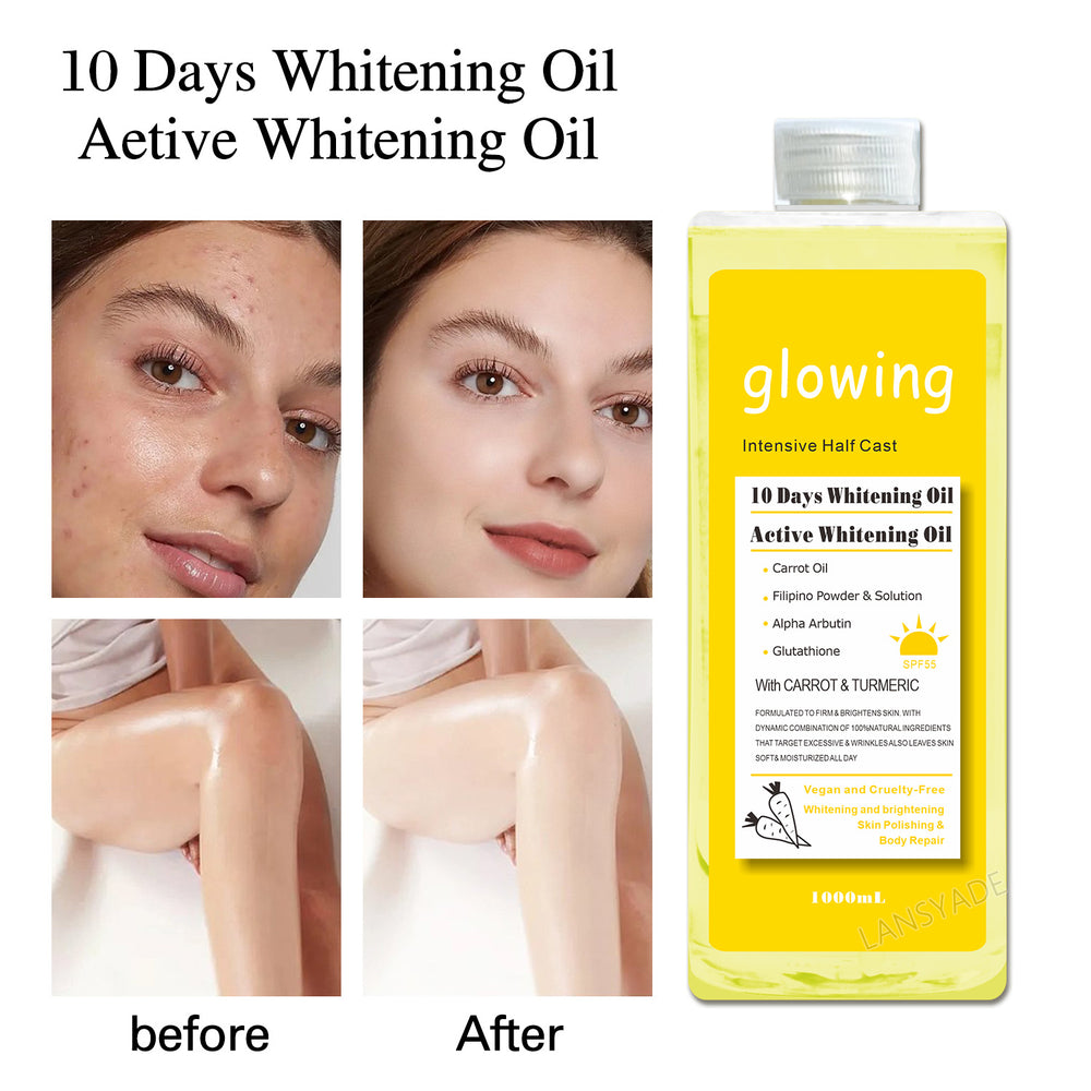 carrot oil facial and body blackening massage oil massage full body spa brightening and glowing oil 1000ml